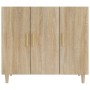 Aparador de madera de ingeniería roble Sonoma 90x34x80 cm de vidaXL, Aparadores - Ref: Foro24-812495, Precio: 97,31 €, Descue...