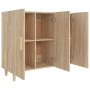 Aparador de madera de ingeniería roble Sonoma 90x34x80 cm de vidaXL, Aparadores - Ref: Foro24-812495, Precio: 97,31 €, Descue...