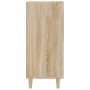 Aparador de madera de ingeniería roble Sonoma 90x34x80 cm de vidaXL, Aparadores - Ref: Foro24-812495, Precio: 97,31 €, Descue...