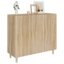 Aparador de madera de ingeniería roble Sonoma 90x34x80 cm de vidaXL, Aparadores - Ref: Foro24-812495, Precio: 97,31 €, Descue...