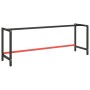 Estructura banco de trabajo metal negro y rojo mate 220x57x79cm de vidaXL, Patas para mesas - Ref: Foro24-151458, Precio: 101...