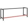 Estructura banco de trabajo metal negro y rojo mate 220x57x79cm de vidaXL, Patas para mesas - Ref: Foro24-151458, Precio: 101...