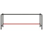 Estructura banco de trabajo metal negro y rojo mate 220x57x79cm de vidaXL, Patas para mesas - Ref: Foro24-151458, Precio: 101...