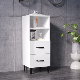 Glossy white plywood sideboard 34.5x34x90 cm by vidaXL, Sideboards - Ref: Foro24-812372, Price: 63,08 €, Discount: %