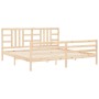 Estructura de cama con cabecero madera maciza 200x200 cm de vidaXL, Camas y somieres - Ref: Foro24-3193941, Precio: 140,29 €,...