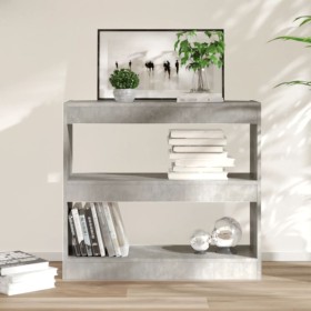 Estantería/divisor de espacios gris hormigón 80x30x72 cm de vidaXL, Librerías y estanterías - Ref: Foro24-811695, Precio: 52,...