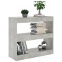 Estantería/divisor de espacios gris hormigón 80x30x72 cm de vidaXL, Librerías y estanterías - Ref: Foro24-811695, Precio: 52,...