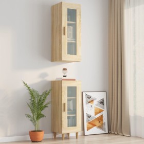 Armario colgante de pared roble Sonoma 34,5x34x90 cm de vidaXL, Aparadores - Ref: Foro24-812450, Precio: 64,99 €, Descuento: %