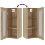 Sonoma oak wall hanging cabinet 34.5x34x90 cm by vidaXL, Sideboards - Ref: Foro24-812450, Price: 64,37 €, Discount: %