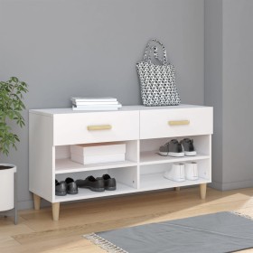 White plywood shoe cabinet 102x35x55 cm by vidaXL, Shoe racks and shoe organizers - Ref: Foro24-812816, Price: 58,71 €, Disco...