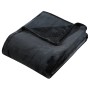 Black polyester blanket 130x170 cm by vidaXL, Blankets - Ref: Foro24-136260, Price: 22,39 €, Discount: %