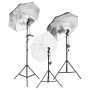 Kit de estudio fotográfico con set de luces y fondo de vidaXL, Flashes e iluminaciones de estudio - Ref: Foro24-3094716, Prec...