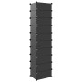 Black shoe rack 44x32x174 cm by vidaXL, Shoe racks and shoe organizers - Ref: Foro24-340560, Price: 59,73 €, Discount: %