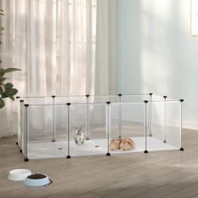 Small transparent PP and steel cage for animals, 144x74x46.5 cm by vidaXL, Cages and habitats for small animals - Ref: Foro24...