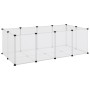 Kleintierkäfig transparent PP und Stahl 144x74x46,5 cm von vidaXL, Käfige und Lebensräume für Kleintiere - Ref: Foro24-340572...