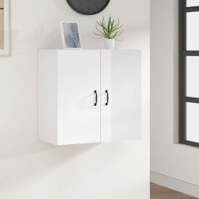 Plywood glossy white wall-mounted cabinet 60x31x60 cm by vidaXL, Lockers and storage cabinets - Ref: Foro24-812903, Price: 55...