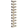 Wall-mounted wine rack for 10 gold metal bottles by vidaXL, Wine racks - Ref: Foro24-340905, Price: 64,89 €, Discount: %