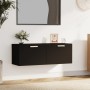 Black plywood wall-mounted cabinet 100x36.5x35 cm by vidaXL, Lockers and storage cabinets - Ref: Foro24-812943, Price: 68,37 ...