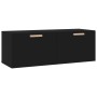 Black plywood wall-mounted cabinet 100x36.5x35 cm by vidaXL, Lockers and storage cabinets - Ref: Foro24-812943, Price: 68,37 ...