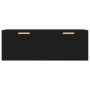 Black plywood wall-mounted cabinet 100x36.5x35 cm by vidaXL, Lockers and storage cabinets - Ref: Foro24-812943, Price: 68,37 ...