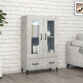 Concrete gray plywood sideboard 70x31x115 cm by vidaXL, Sideboards - Ref: Foro24-812559, Price: 91,90 €, Discount: %