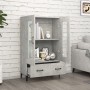 Aparador de madera contrachapada gris hormigón 70x31x115 cm de vidaXL, Aparadores - Ref: Foro24-812559, Precio: 93,06 €, Desc...