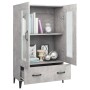 Aparador de madera contrachapada gris hormigón 70x31x115 cm de vidaXL, Aparadores - Ref: Foro24-812559, Precio: 92,99 €, Desc...