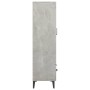 Aparador de madera contrachapada gris hormigón 70x31x115 cm de vidaXL, Aparadores - Ref: Foro24-812559, Precio: 92,99 €, Desc...