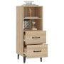 Sonoma oak plywood sideboard 34.5x34x90 cm by vidaXL, Sideboards - Ref: Foro24-812369, Price: 75,99 €, Discount: %