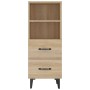 Aparador madera contrachapada color roble Sonoma 34,5x34x90 cm de vidaXL, Aparadores - Ref: Foro24-812369, Precio: 75,35 €, D...