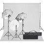 Fotostudio-Set mit Beleuchtungsset und Hintergrund von vidaXL, Blitze und Studiobeleuchtung - Ref: Foro24-3094704, Preis: 177...