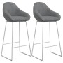 Kitchen bar stools 2 units light gray velvet by vidaXL, Kitchen stools - Ref: Foro24-338723, Price: 125,50 €, Discount: %