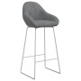 Kitchen bar stools 2 units light gray velvet by vidaXL, Kitchen stools - Ref: Foro24-338723, Price: 125,50 €, Discount: %