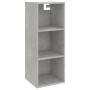 Betongrauer Wandschrank aus Holzwerkstoff, 34,5 x 32,5 x 90 cm von vidaXL, Regale und Regale - Ref: Foro24-812487, Preis: 48,...