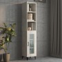 Concrete gray engineered wood wall cabinet 34.5x32.5x90cm by vidaXL, Shelves and shelves - Ref: Foro24-812487, Price: 51,81 €...