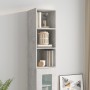 Concrete gray engineered wood wall cabinet 34.5x32.5x90cm by vidaXL, Shelves and shelves - Ref: Foro24-812487, Price: 51,81 €...