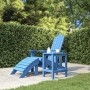 Mesa de jardín Adirondack HDPE azul agua 38x38x46 cm de vidaXL, Mesas de jardín - Ref: Foro24-318644, Precio: 61,27 €, Descue...