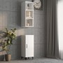 Glossy white plywood wall cabinet 34.5x32.5x90cm by vidaXL, Shelves and shelves - Ref: Foro24-812489, Price: 41,44 €, Discoun...