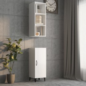 Glossy white plywood wall cabinet 34.5x32.5x90cm by vidaXL, Shelves and shelves - Ref: Foro24-812489, Price: 40,31 €, Discoun...