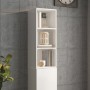 Glossy white plywood wall cabinet 34.5x32.5x90cm by vidaXL, Shelves and shelves - Ref: Foro24-812489, Price: 41,44 €, Discoun...