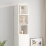 Glossy white plywood wall cabinet 34.5x32.5x90cm by vidaXL, Shelves and shelves - Ref: Foro24-812489, Price: 41,44 €, Discoun...