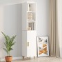 Glossy white plywood wall cabinet 34.5x32.5x90cm by vidaXL, Shelves and shelves - Ref: Foro24-812489, Price: 41,44 €, Discoun...