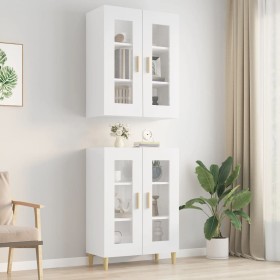 Glänzend weißer Hängewandschrank 69,5 x 34 x 90 cm von vidaXL, Sideboards - Ref: Foro24-812282, Preis: 59,99 €, Rabatt: %