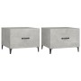 Center table with metal legs 2 units gray concrete 50x50x40 cm by vidaXL, Coffee table - Ref: Foro24-812735, Price: 61,96 €, ...