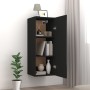 Black engineered wood wall cabinet 34.5x34x90 cm by vidaXL, Shelves and shelves - Ref: Foro24-812430, Price: 53,08 €, Discoun...