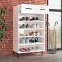 Glossy white plywood shoe cabinet 60x35x105 cm by vidaXL, Shoe racks and shoe organizers - Ref: Foro24-812795, Price: 60,65 €...