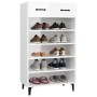 Glossy white plywood shoe cabinet 60x35x105 cm by vidaXL, Shoe racks and shoe organizers - Ref: Foro24-812795, Price: 60,65 €...