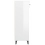 Glossy white plywood shoe cabinet 60x35x105 cm by vidaXL, Shoe racks and shoe organizers - Ref: Foro24-812795, Price: 60,65 €...