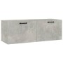 Armario pared madera contrachapada gris hormigón 100x36,5x35 cm de vidaXL, Taquillas y armarios de almacenamiento - Ref: Foro...