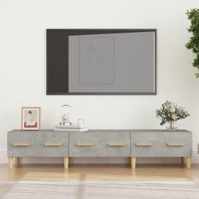 Concrete gray plywood TV cabinet 150x34.5x30 cm by vidaXL, TV Furniture - Ref: Foro24-812640, Price: 80,01 €, Discount: %